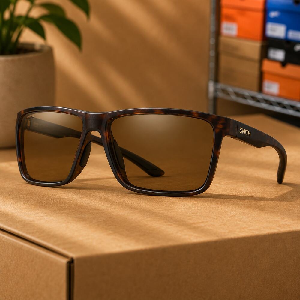 NWT SMITH Unisex Riptide Sunglasses – Brown Lens, Matte Tortoise Frame